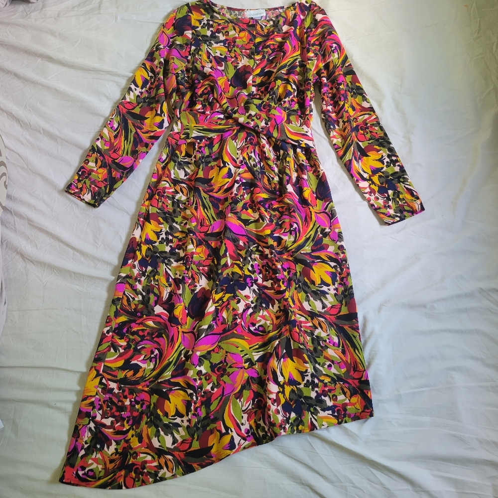 Jaclyn Smith Collection Tropical Dress Size M